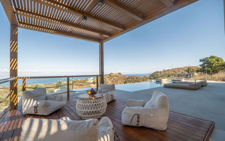 Lofos Horizon Villa: all'aperto, Balcone / Terrazza / Patio, Esterni, Piscina