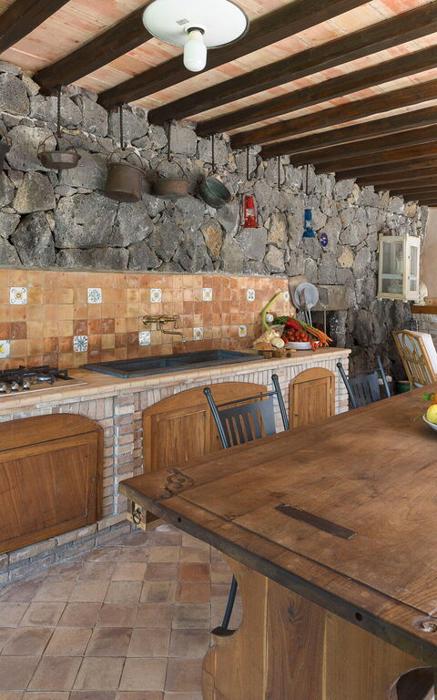 Villa Saracina: Cucina, Sala da pranzo