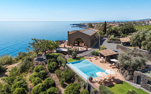 Villa Continella: Giardino, Piscina, Vista Panoramica