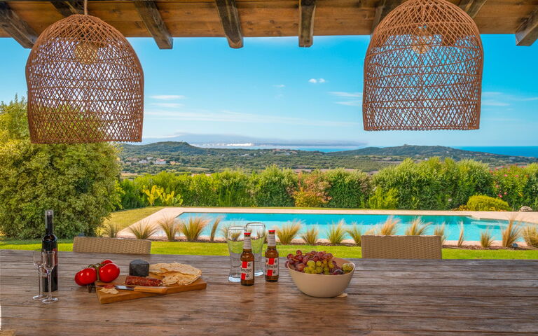 Villa Marinella: Balcone / Terrazza / Patio, Esterni, Piscina, Vista Panoramica