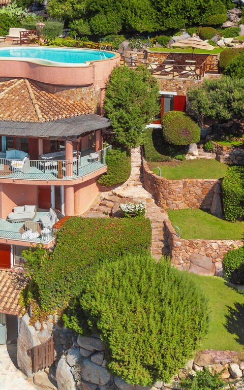 Villa Atlantide: Giardino, Piscina, Vista Panoramica