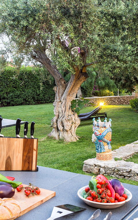 Villa Profumo D'Oriente: all'aperto, Esterni, Giardino