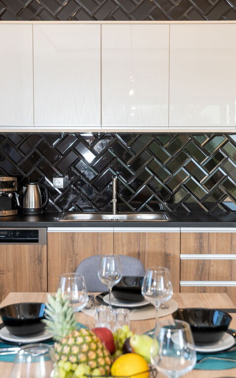 Villa Olympia: Cucina, Sala da pranzo