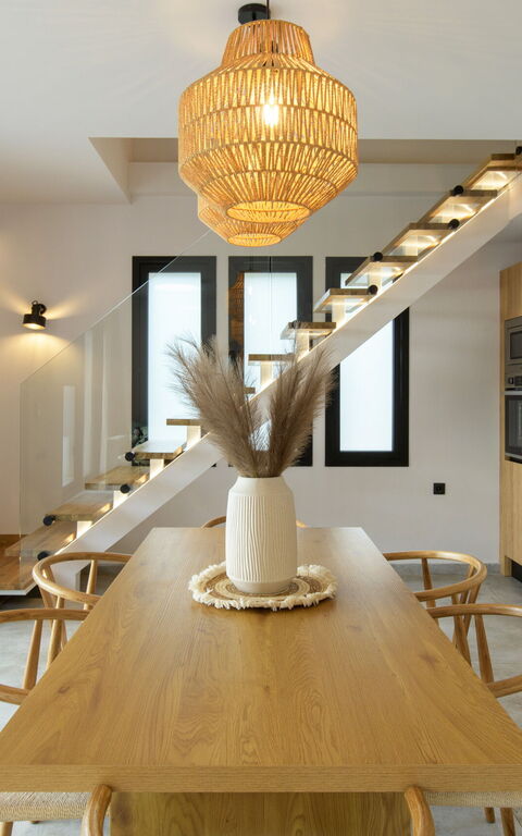 Villa Elais: Cucina, Sala da pranzo