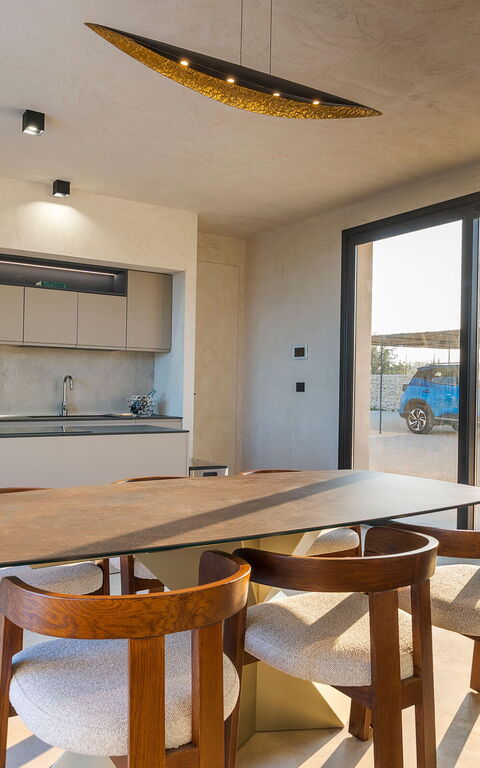 Eos Villa: Cucina, Sala da pranzo