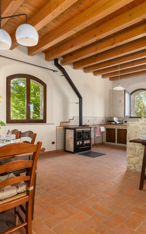 Villa Belvedere San Bartolo: Cucina, Sala da pranzo