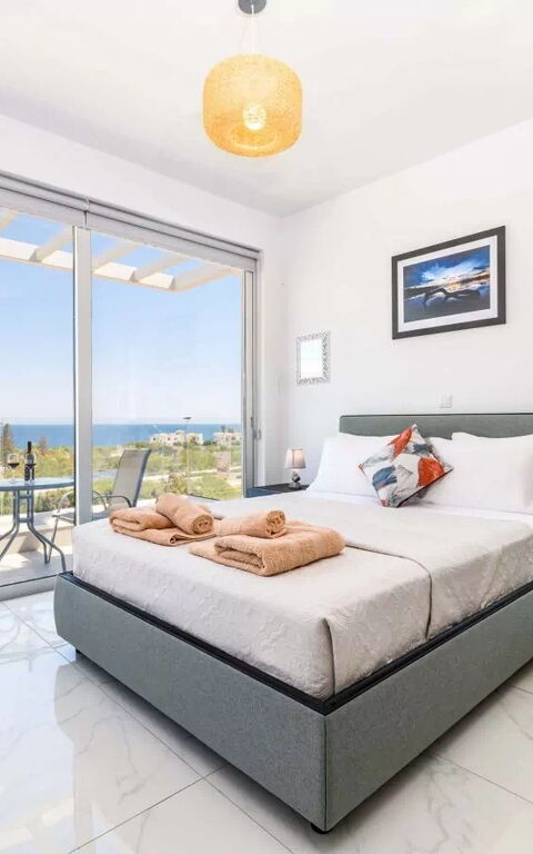 Mylos Lifestyle Seaview Villa #37: Camera da letto