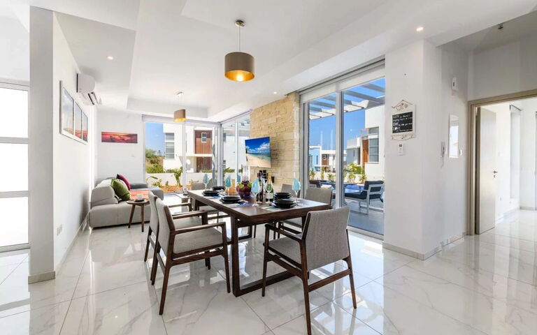 Mylos Lifestyle Seaview Villa #37: Cucina, Sala da pranzo, Soggiorno