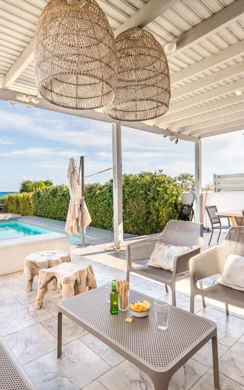 Aya Thekla Beach House: all'aperto, Balcone / Terrazza / Patio, Esterni, Piscina