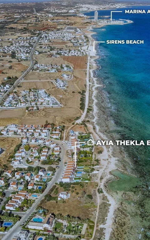 Aya Thekla Beach House: Vista Panoramica