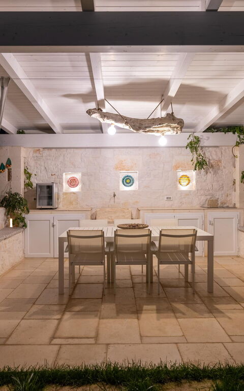 Villa Calanthia: all'aperto, Balcone / Terrazza / Patio, Esterni
