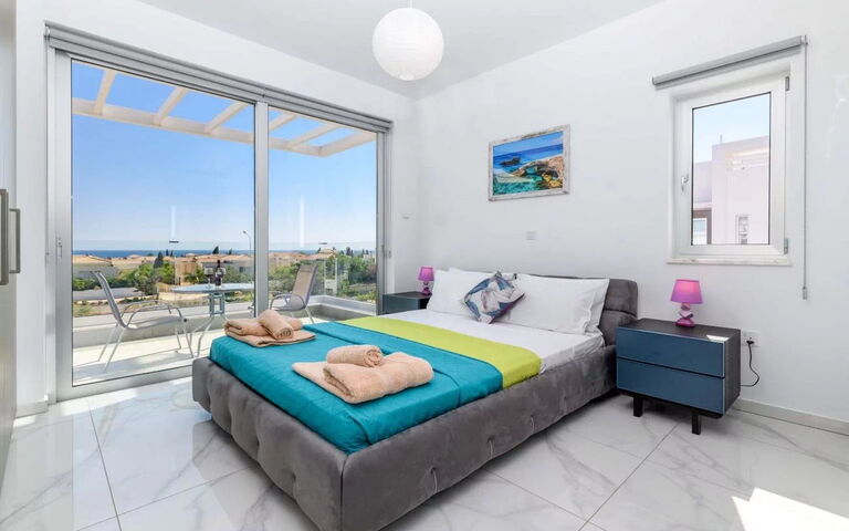Mylos Lifestyle Seaview Villa #15: Camera da letto