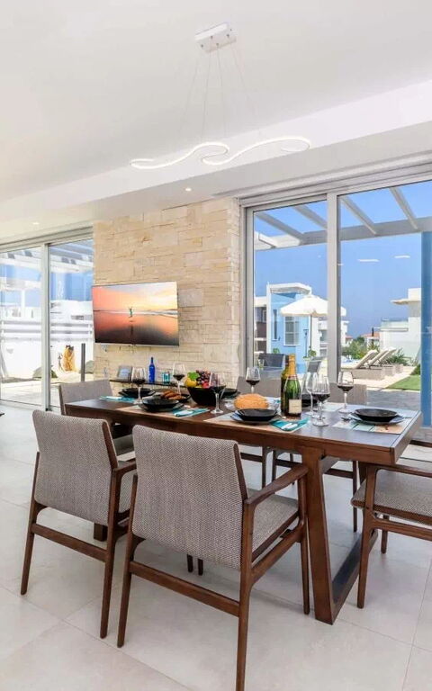 Mylos Lifestyle Seaview Villa #21: Sala da pranzo, Soggiorno