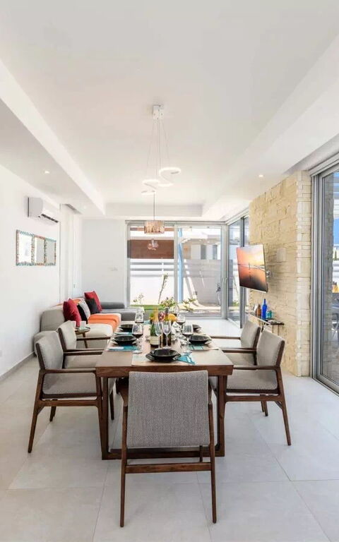 Mylos Lifestyle Seaview Villa #21: Sala da pranzo
