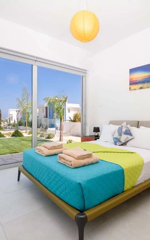 Mylos Lifestyle Seaview Villa #21: Camera da letto