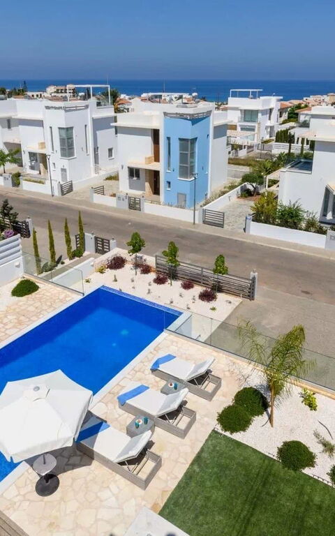 Mylos Lifestyle Seaview Villa #21: Piscina, Vista Panoramica
