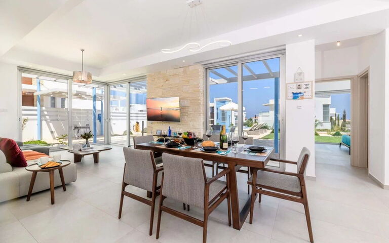 Mylos Lifestyle Seaview Villa #21: Sala da pranzo, Soggiorno