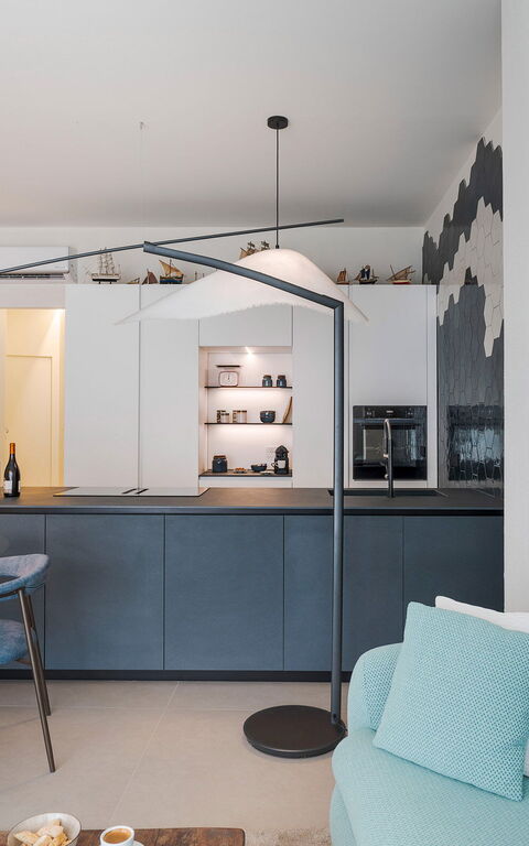 La Prua Apartament: Cucina, Sala da pranzo, Soggiorno