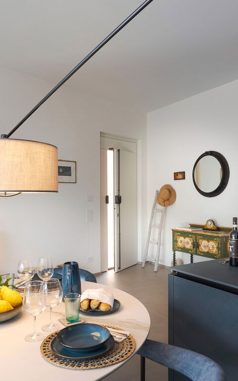 La Prua Apartament: Cucina, Sala da pranzo, Soggiorno