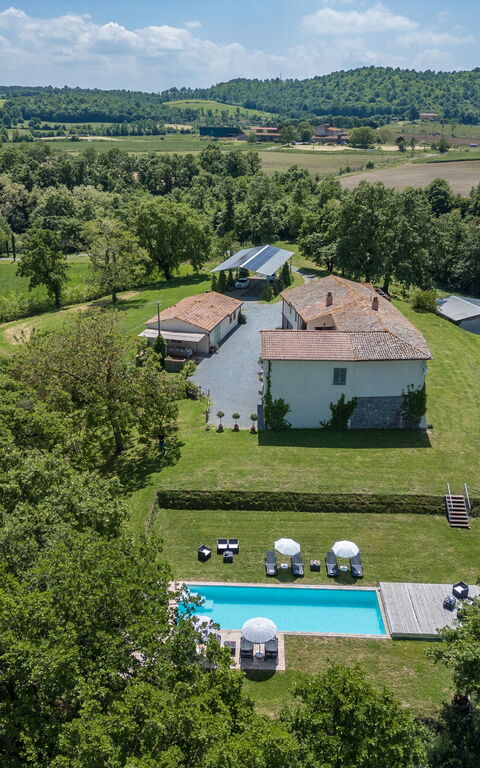 Villa a Casa di Giovanni: Piscina, Vista Panoramica