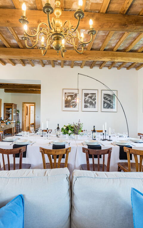 Villa a Casa di Giovanni: Sala da pranzo, Soggiorno